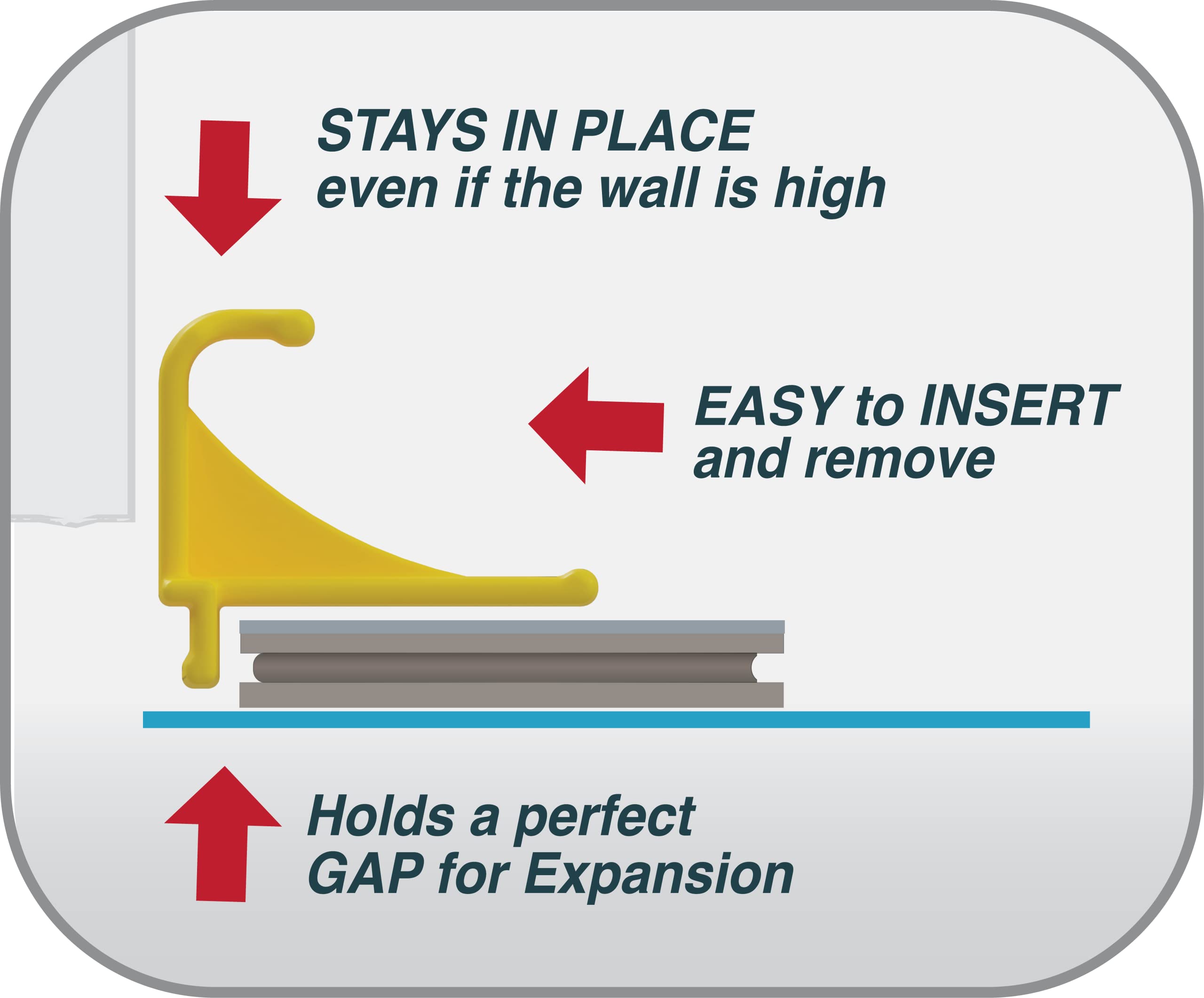 TFloor spacers made in USA and Canada for durable performance.