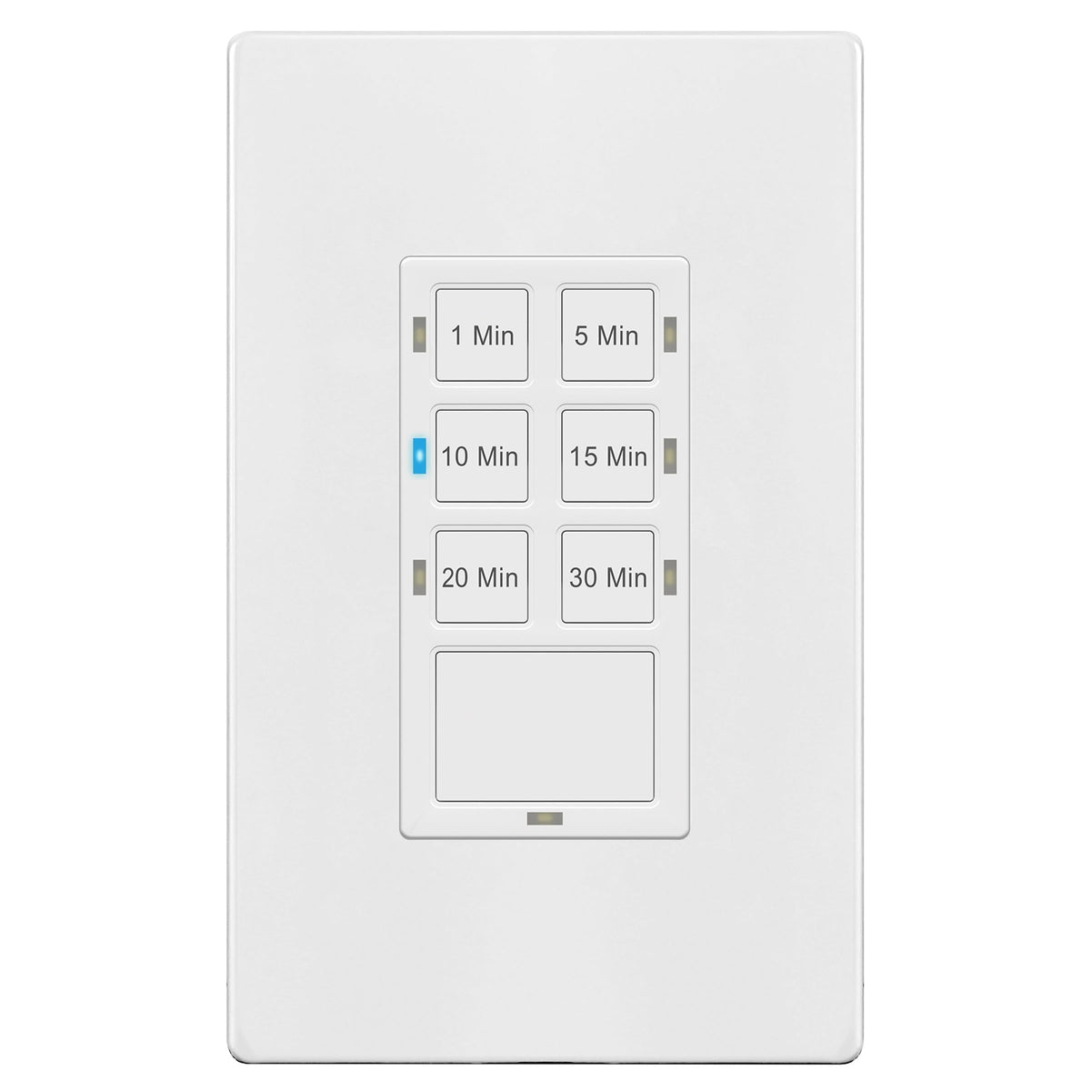 TG 30-Min Countdown Switch wall-mount front view for bathroom timing control