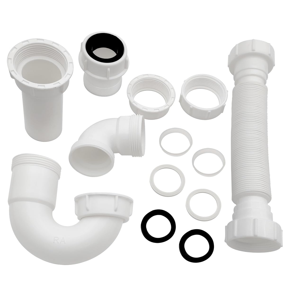 TGEOND P-Trap Drain Kit assembly view showing the compact kit