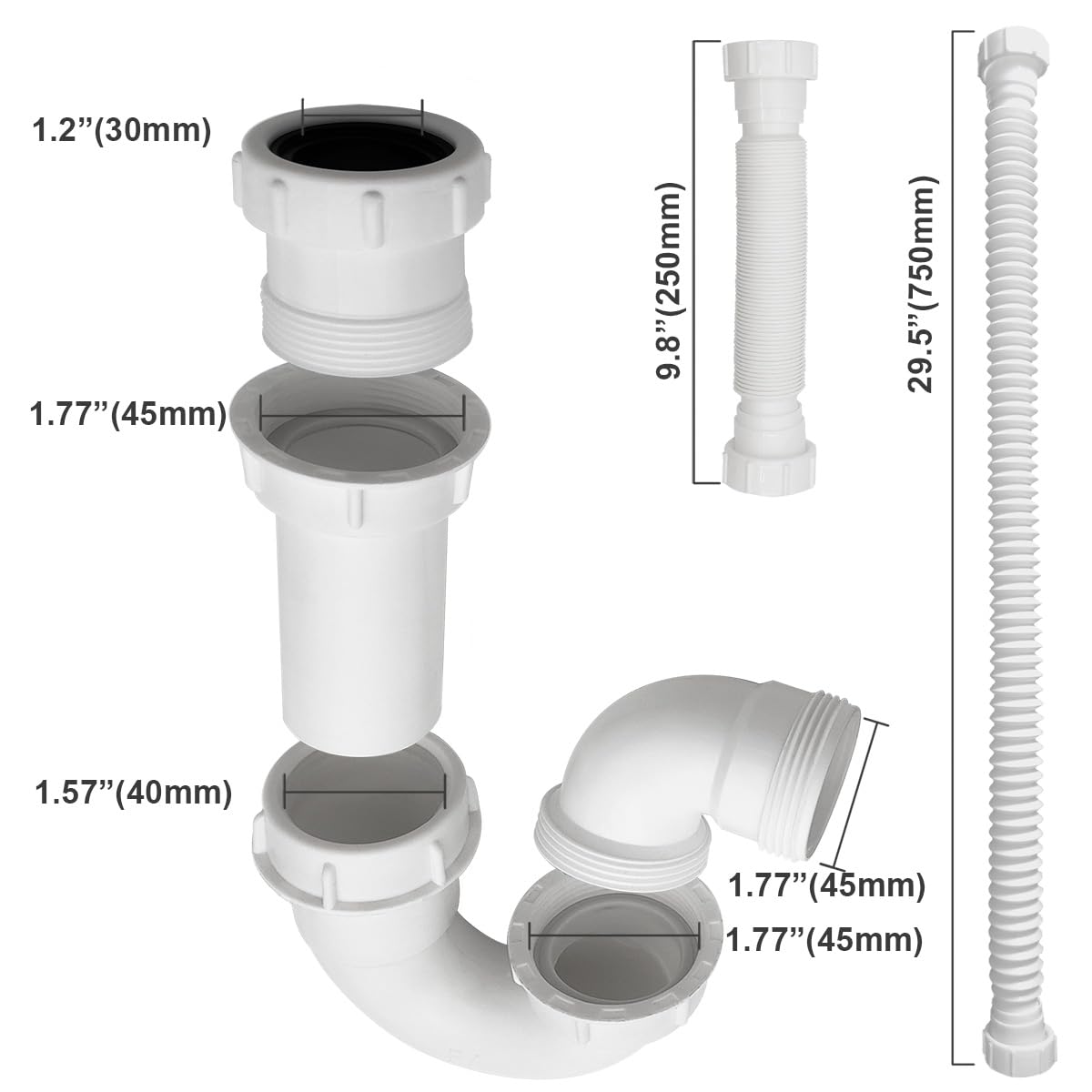 TGEOND threaded adapter detail showing compatibility with standard fittings