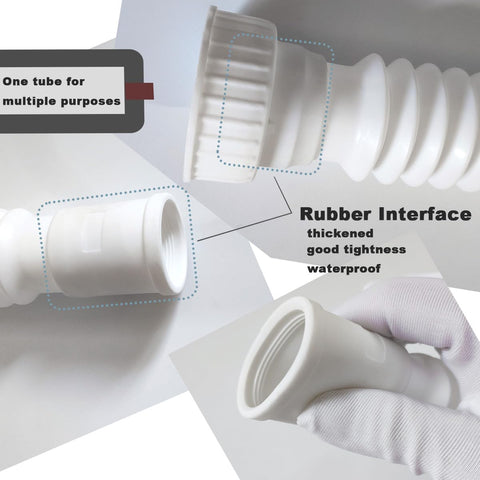 TGEOND rubber tips seal for leak-free connection in compact bathroom setup.