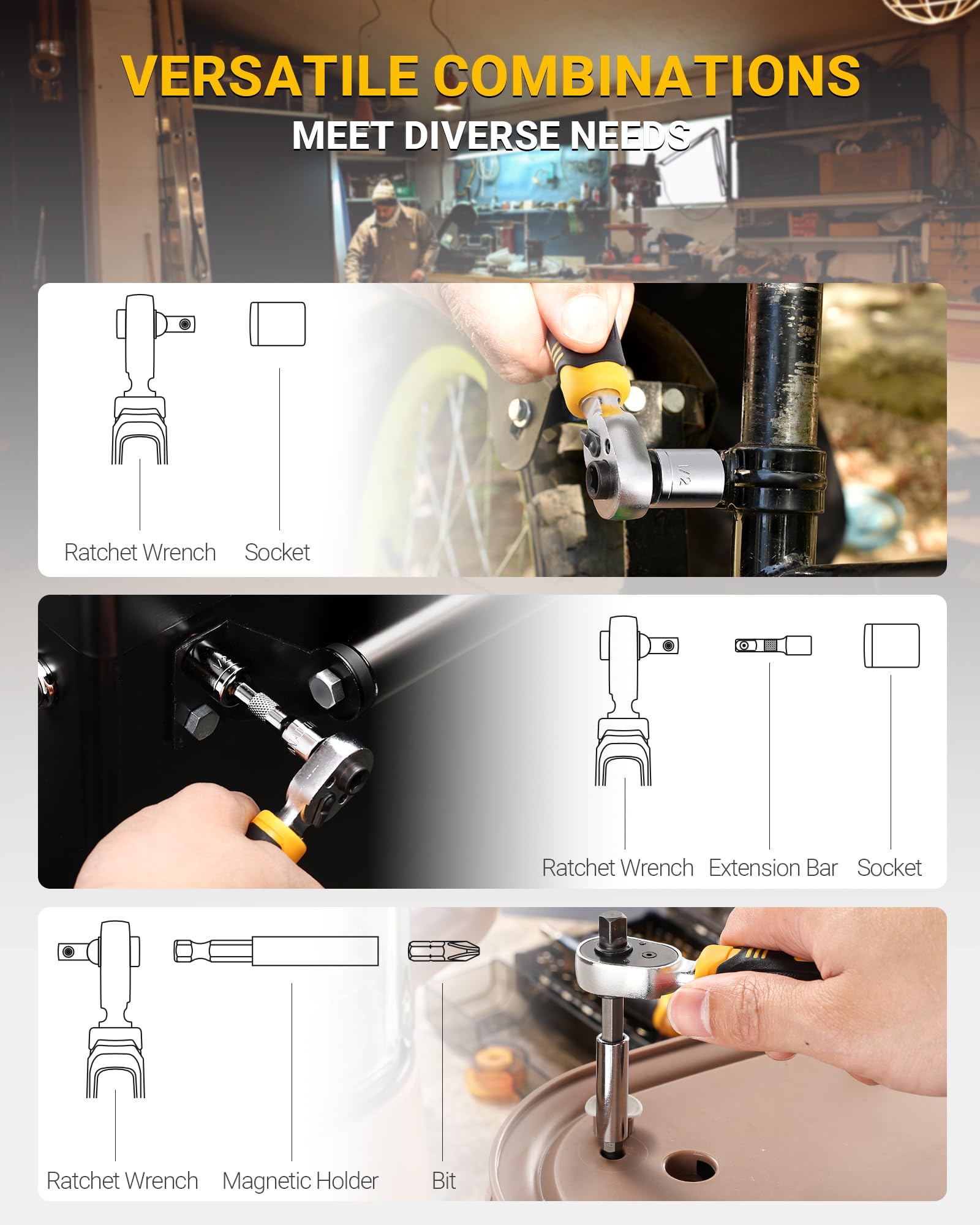 TGFTGF two-layer transparent storage case improves tool visibility.