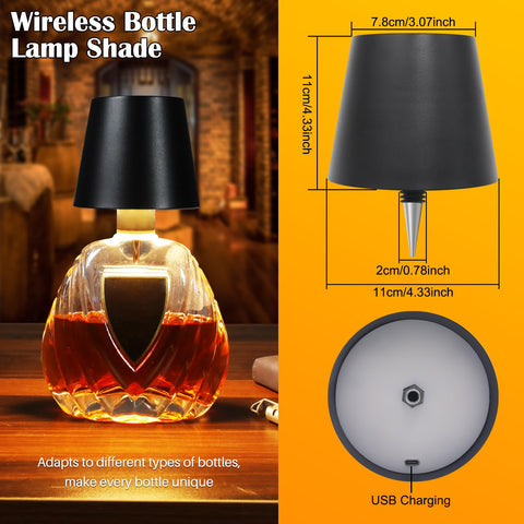 TGXCF cordless desk lamp fits wine or beer bottles as a decorative base