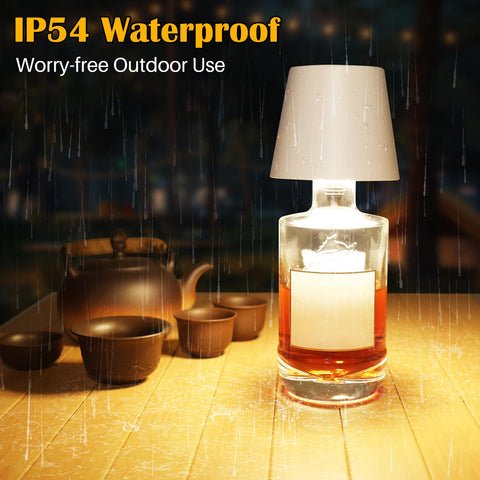 TGXCF tapered lampshade design fits multiple bottle bases for versatile lighting