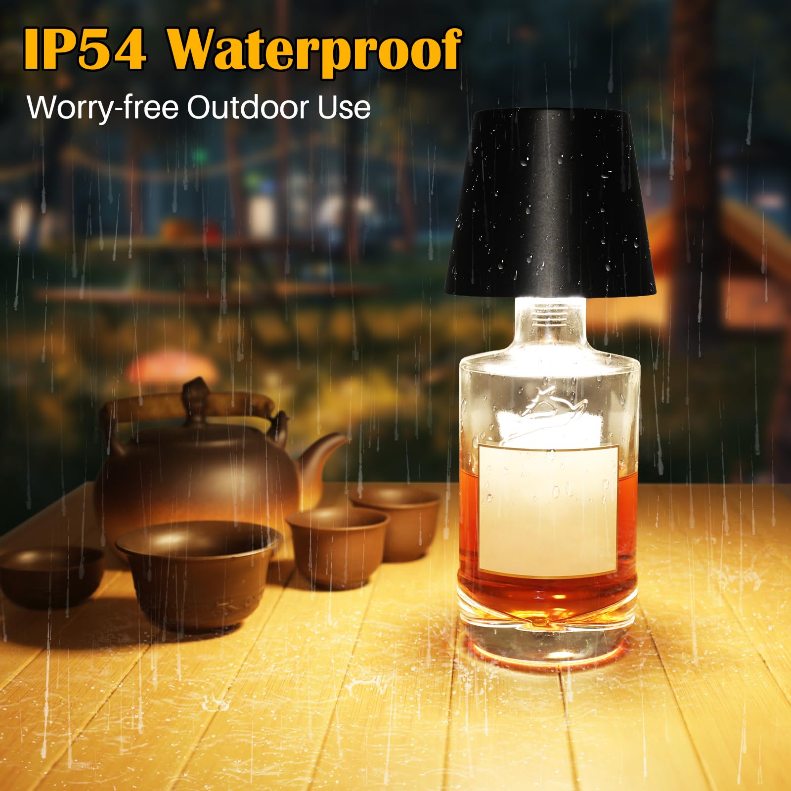 TGXCF USB-C rechargeable bottle light for long-lasting soft illumination