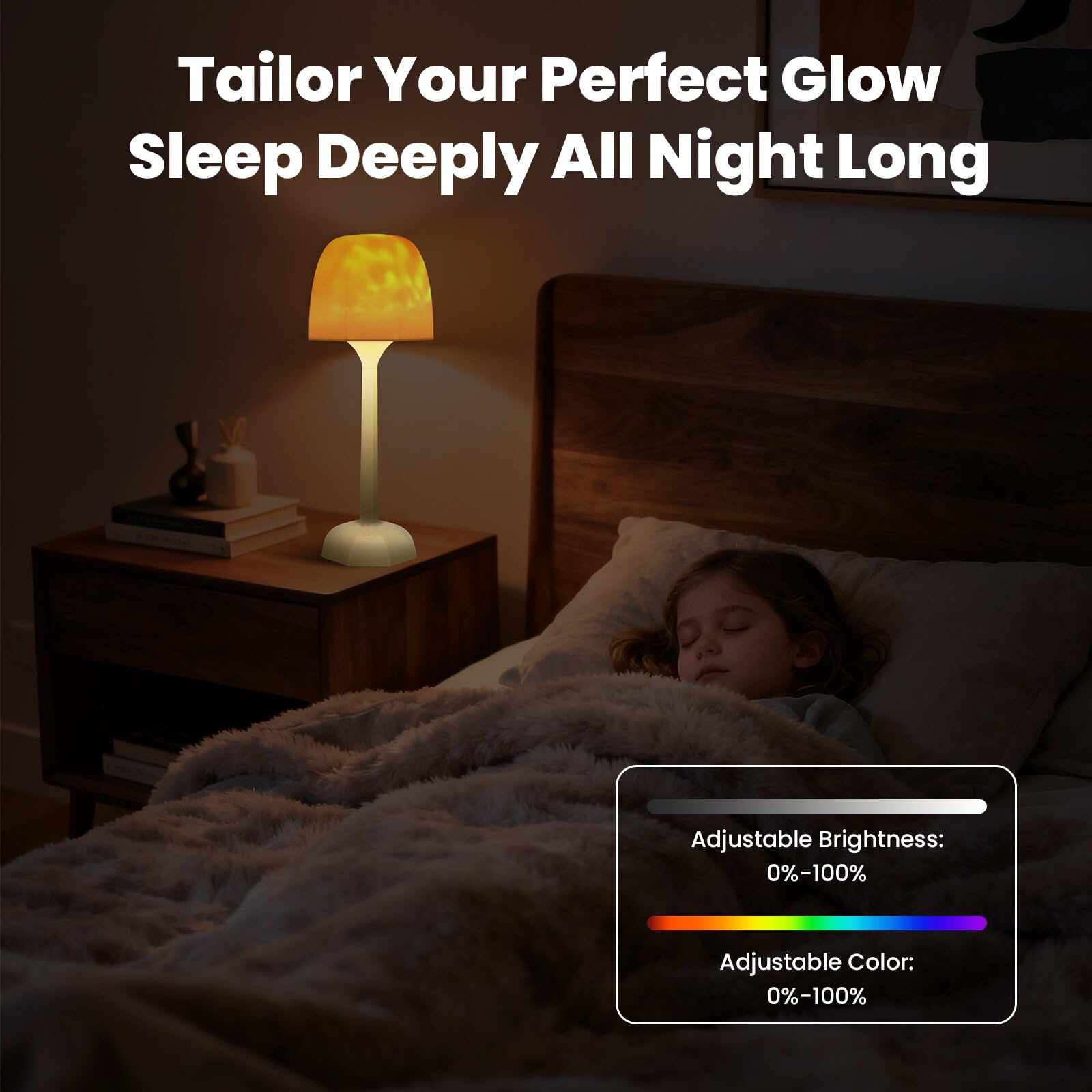 TGYWCHY crystal design adds elegance while projecting calming light