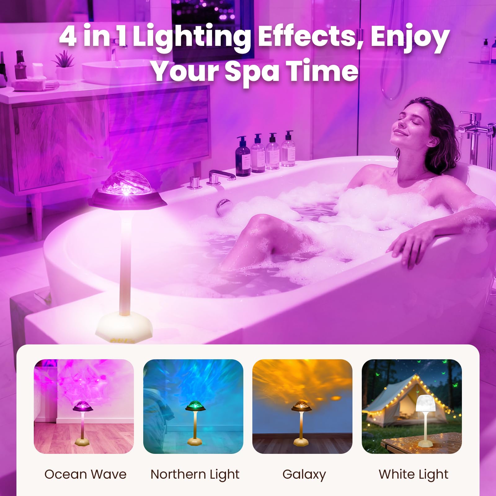 TGYWCHY ocean wave projector with remote control for effortless mood lighting