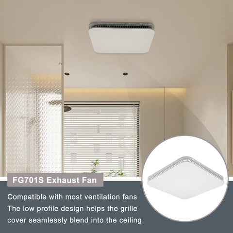 Thaekuns FG701S universal-fit cover works with many ventilation fans.