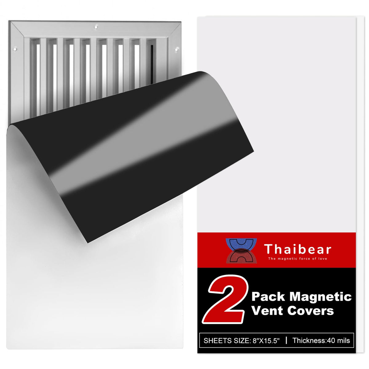 Thaibear magnetic vent covers on a wall iron vent seal drafts securely.