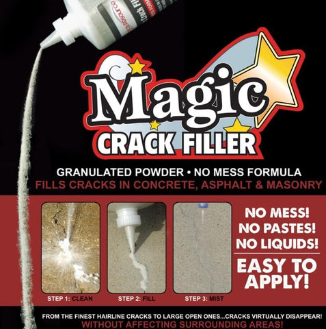 Tharos Magic Crack Filler dampened area prepared for crack repair