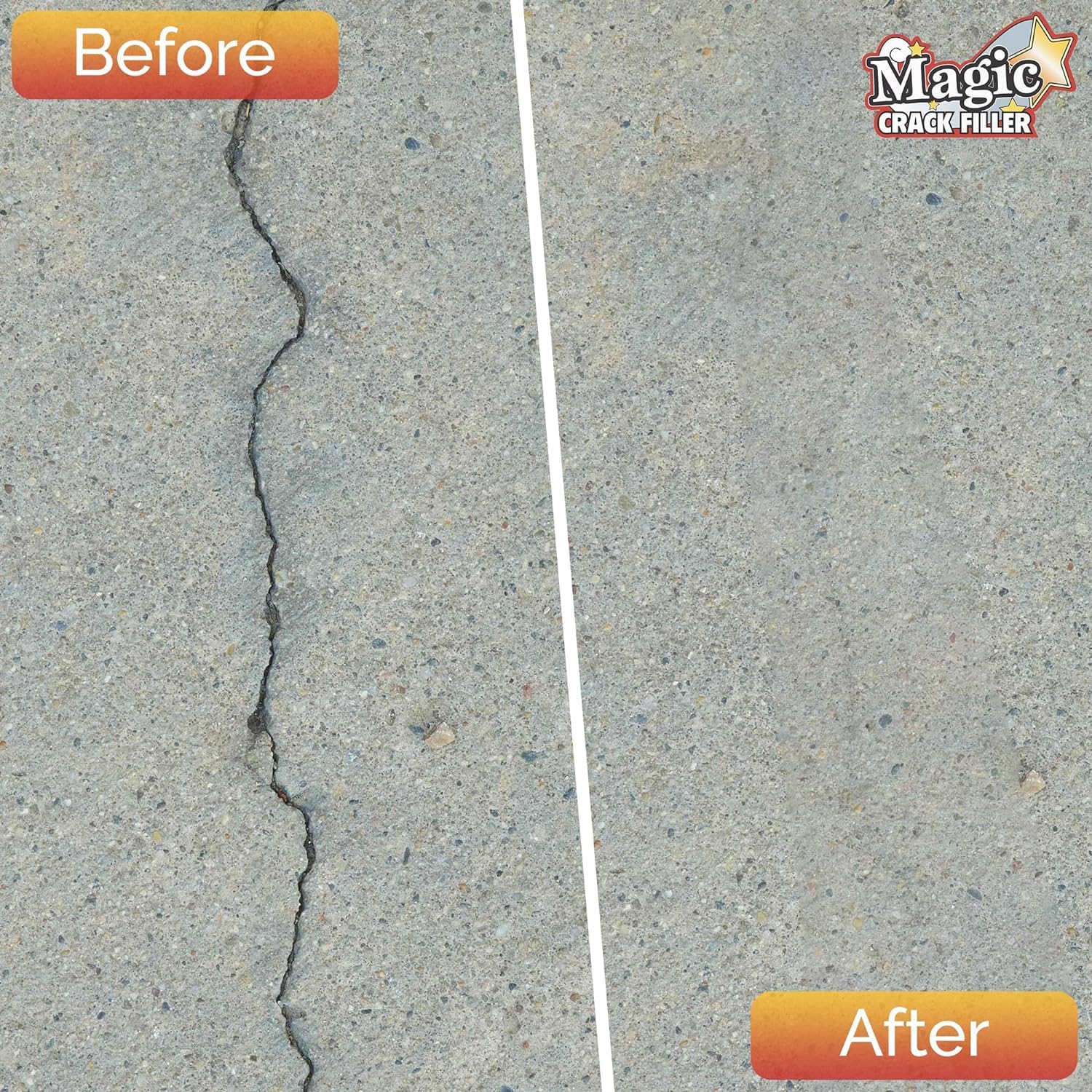 Tharos Magic Crack Filler driveway repair ready-to-use mix.