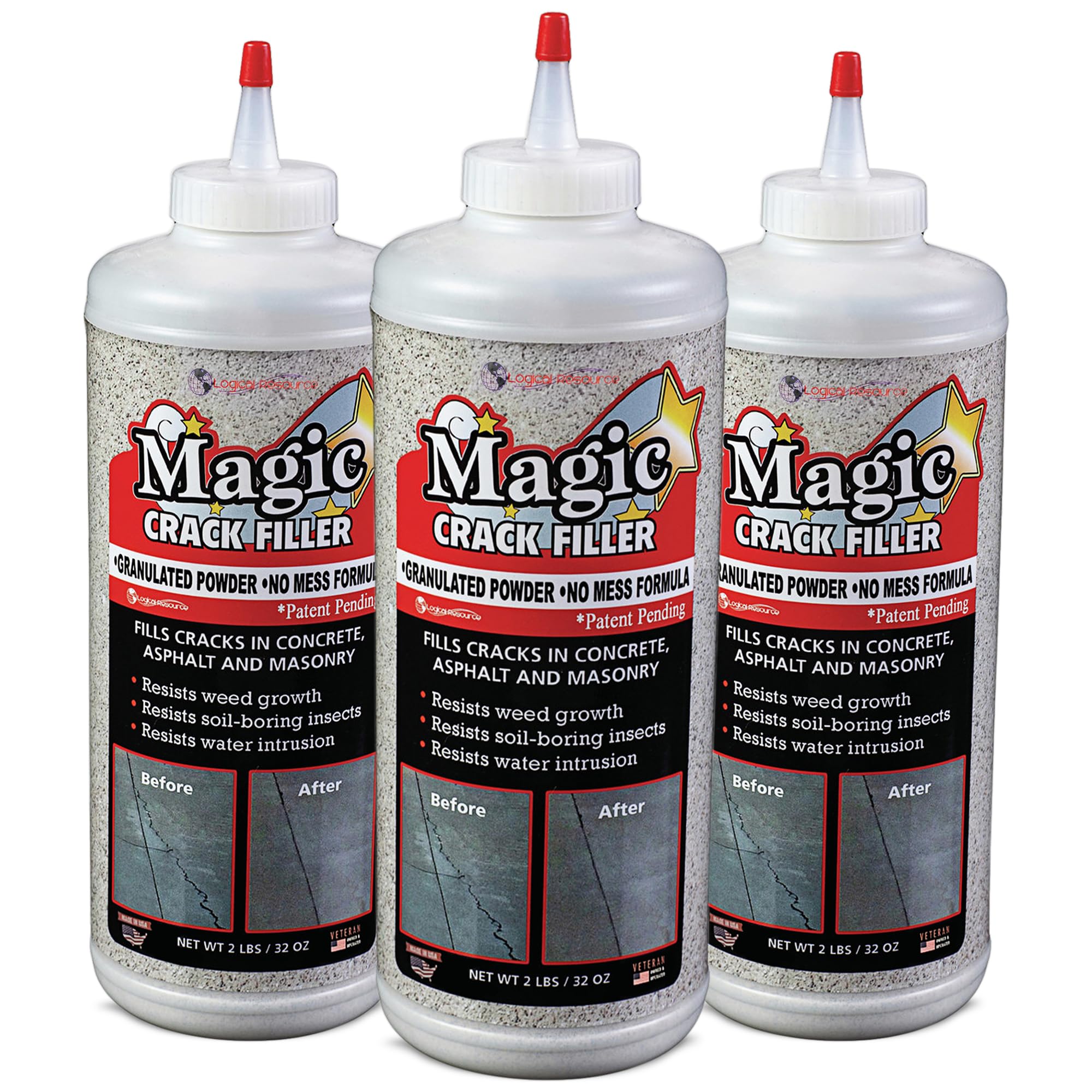 Tharos Magic Crack Filler dry granular powder ready to apply on concrete cracks
