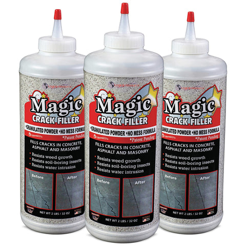 Tharos Magic Crack Filler dry granular powder ready to apply on concrete cracks