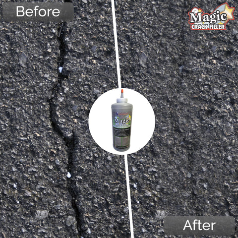 Close-up of Tharos Magic Crack Filler dry granules for crack sealing