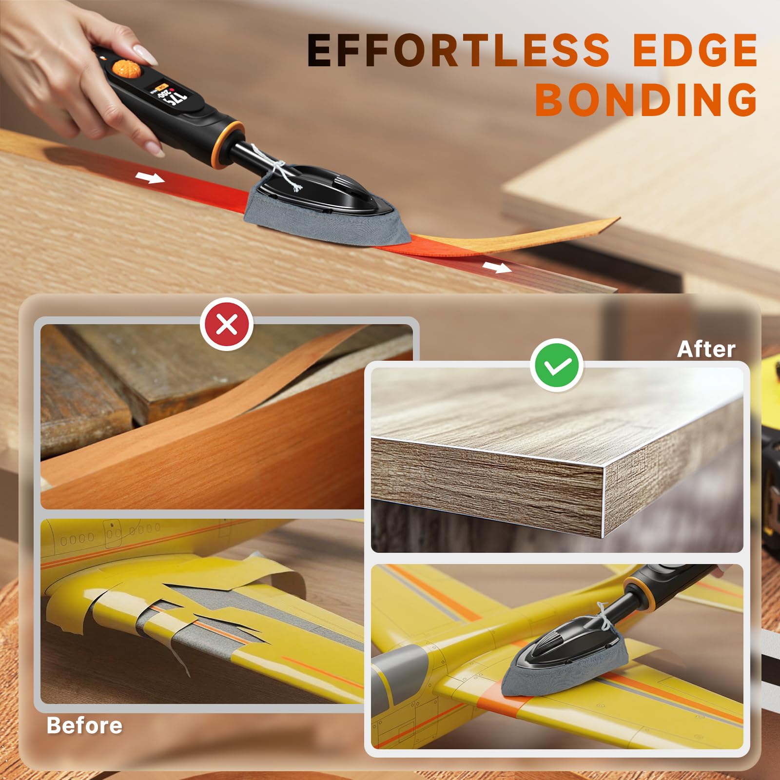 THARREX Ergonomic Handle ensures comfortable use during long sessions