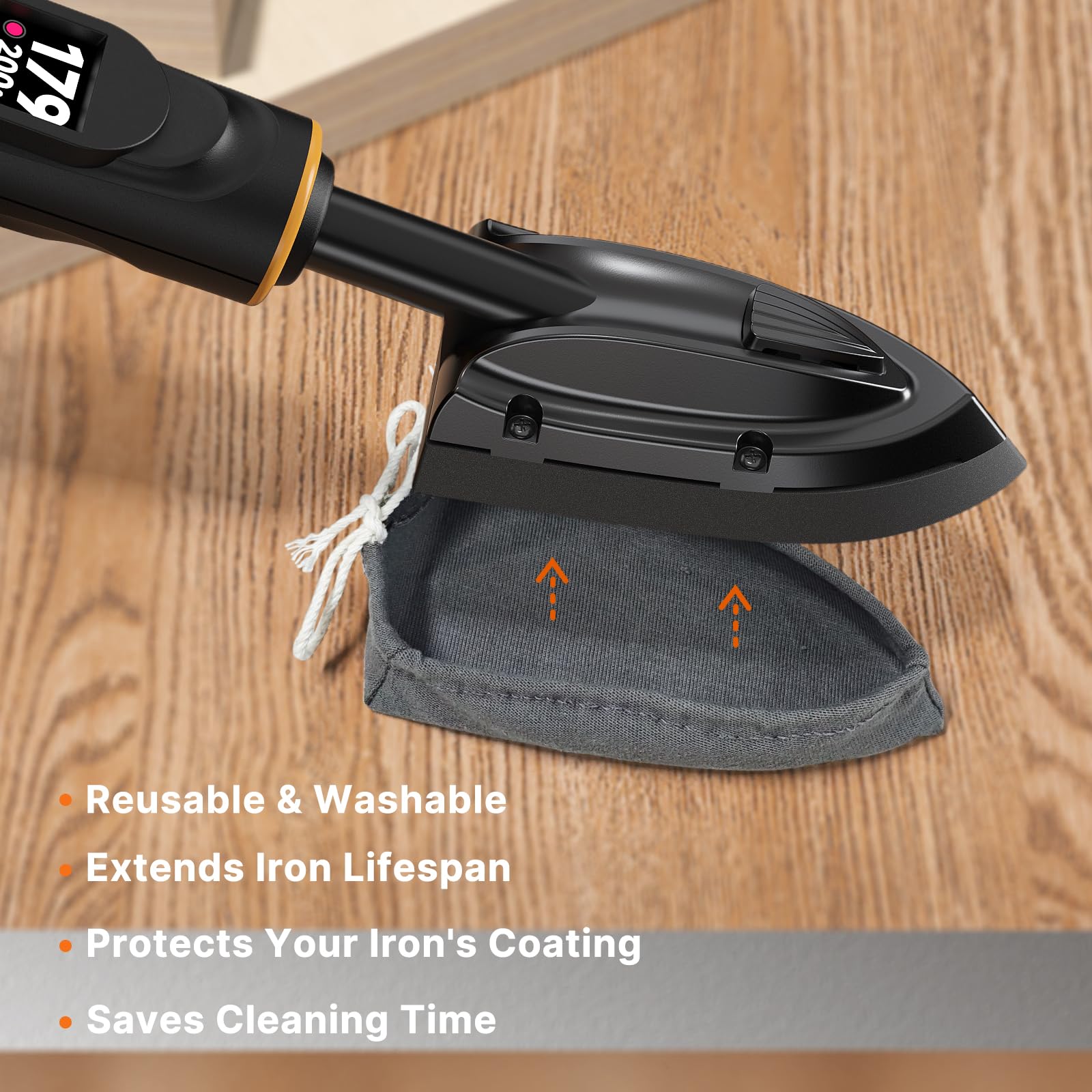 THARREX Non-stick Teflon base glides smoothly over veneers