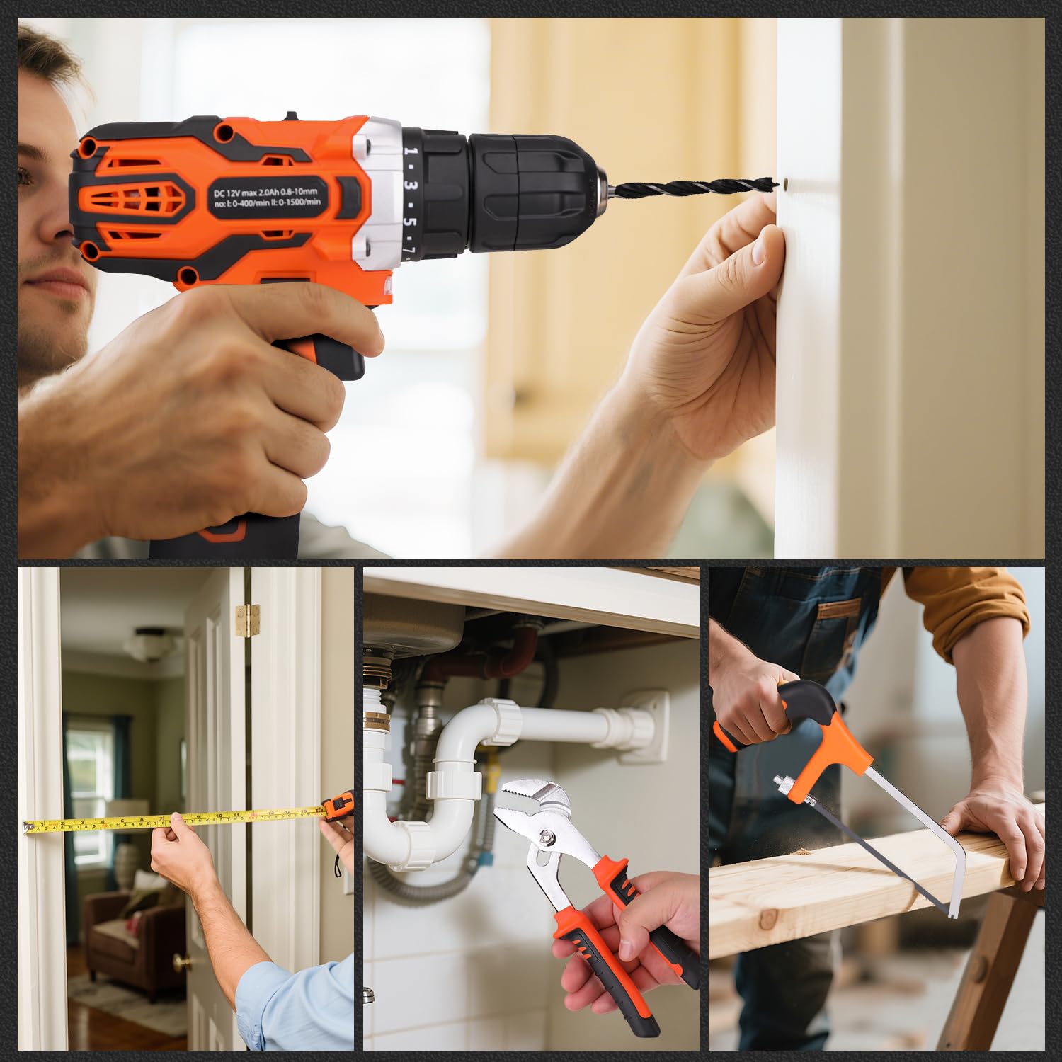 Thatool LED light helps you see work areas clearly.