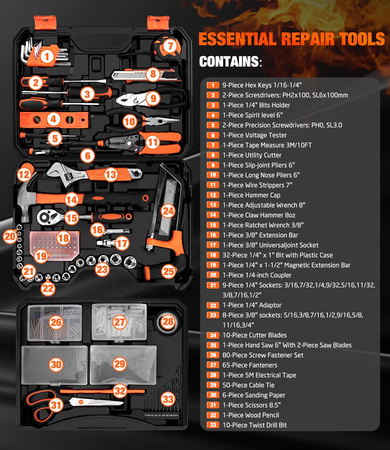 Thatool detachable drawer inside the toolbox keeps tools organized.