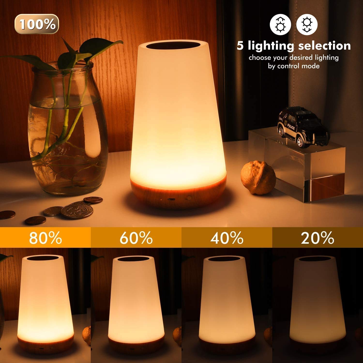 THAUSDAS color changing lamp offers 13 RGB colors for mood lighting