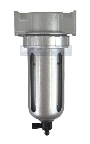 THB half‑inch unit with polycarbonate bowl and metal guard demonstrating filtration and durability.