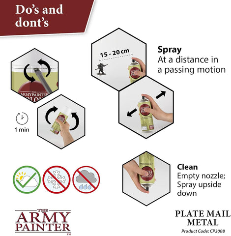 The Army Painter Colour Primer dries fast for faster painting sessions.