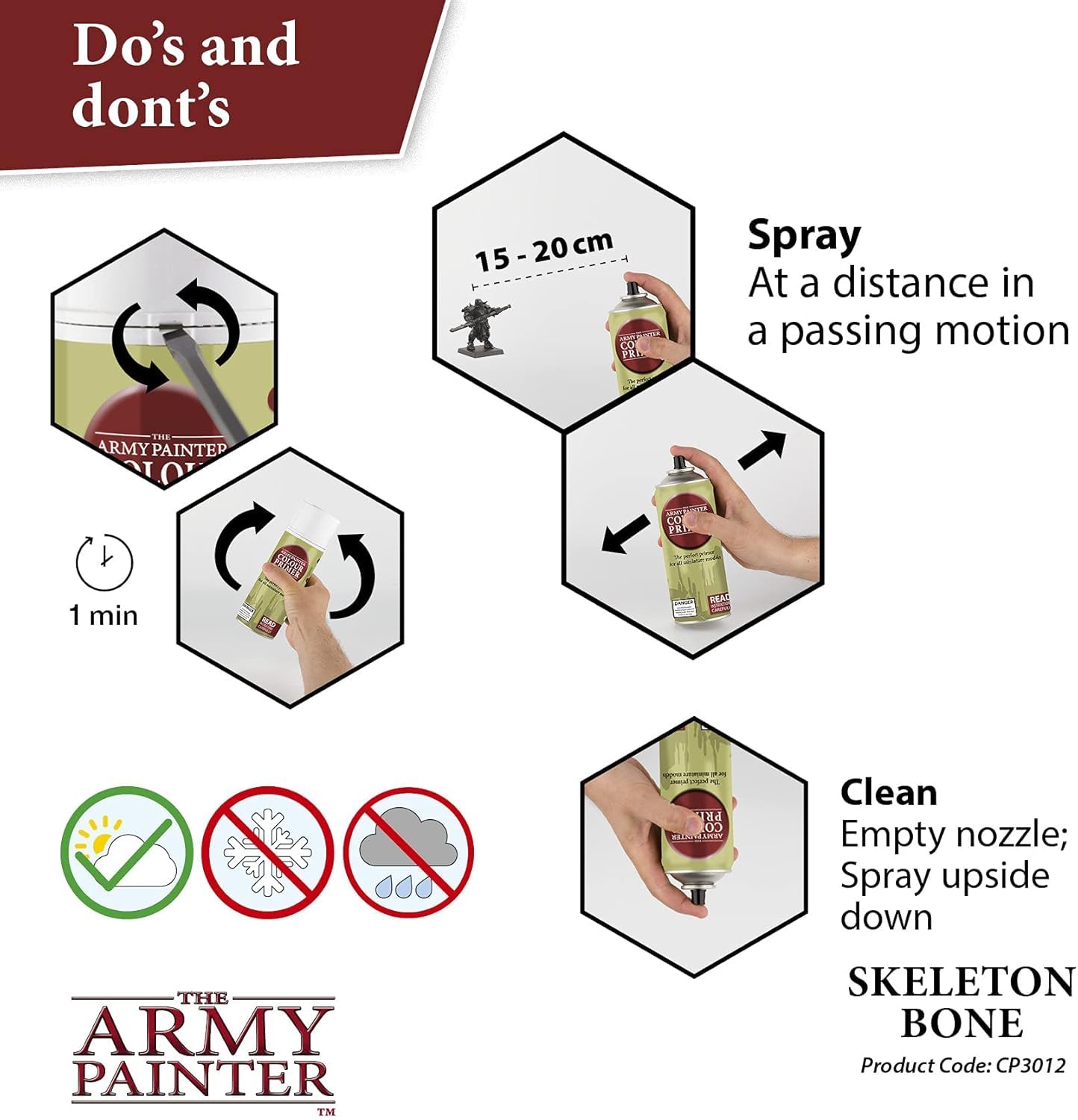 The Army Painter coverage on metal, plastic, and resin miniatures for consistent basecoats.