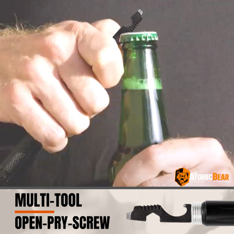 The Atomic Bear bottle opener adds everyday convenience on the go.