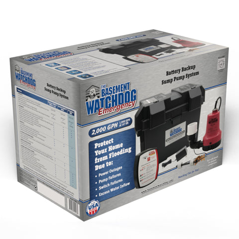 The Basement Watchdog visual alarms indicate system status for quick checks.