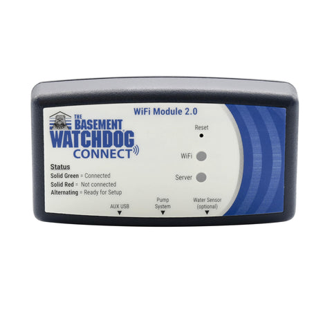 The Basement Watchdog WiFi2 setup enables easy remote monitoring from your network.