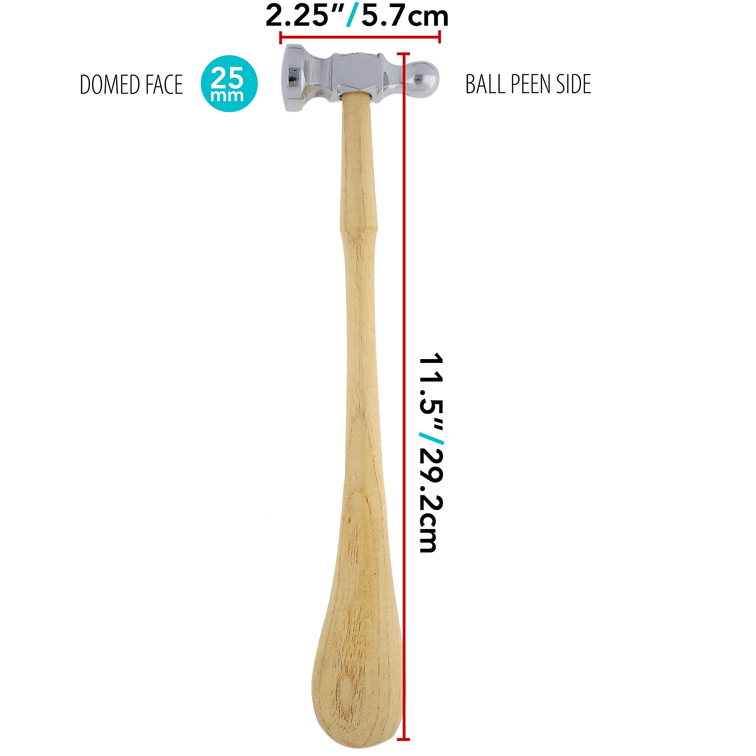 The Beadsmith embossing hammer offers decorative texture for metal projects.