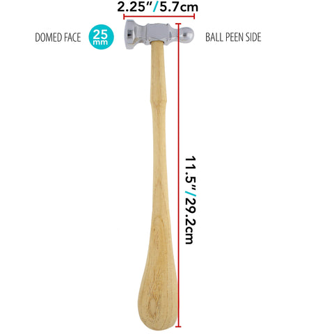 The Beadsmith embossing hammer offers decorative texture for metal projects.