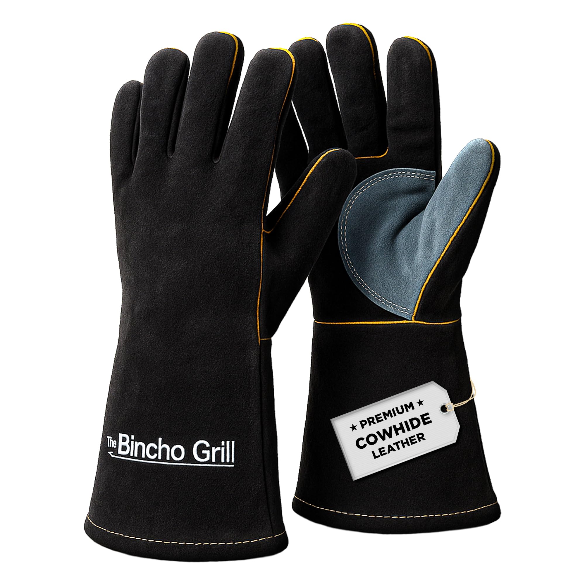 The Bincho Grill fire gloves 14inch protect hands during high-heat grilling.