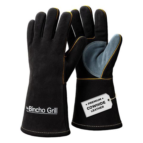 The Bincho Grill fire gloves 14inch protect hands during high-heat grilling.
