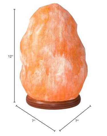 The Body Source air-purifying salt lamp offers a calm atmosphere when lit.