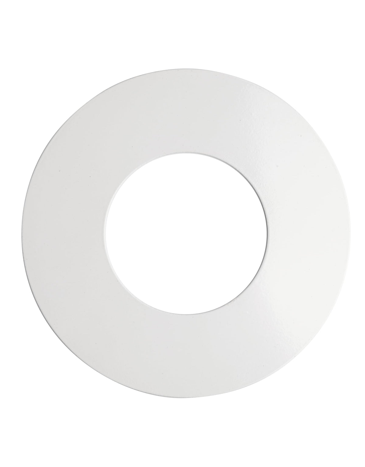 The Can Converter ceiling medallion with 7¾ inch trim ring for a seamless finish.