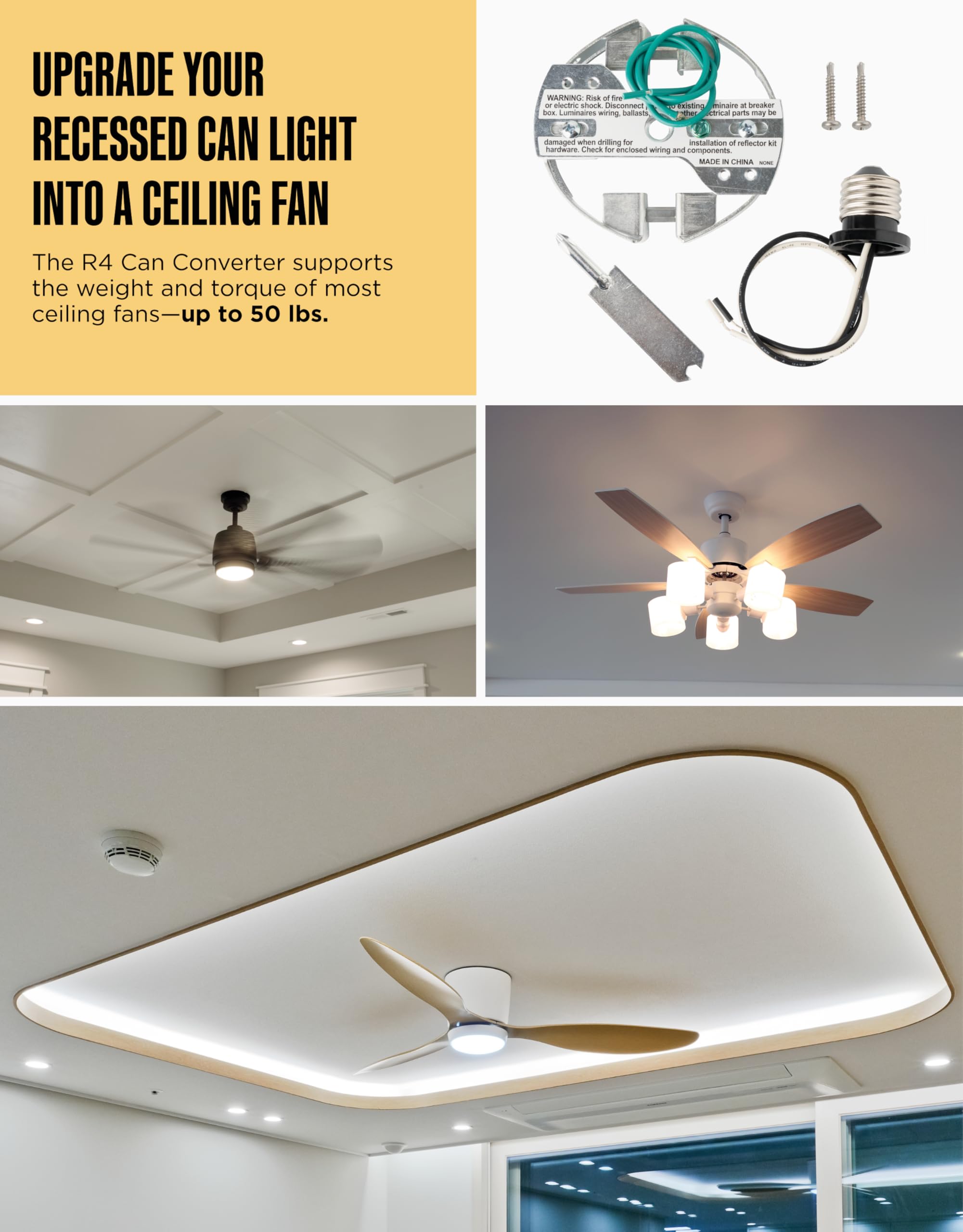 UL-certified hardware kit enabling safe installation and confident mounting