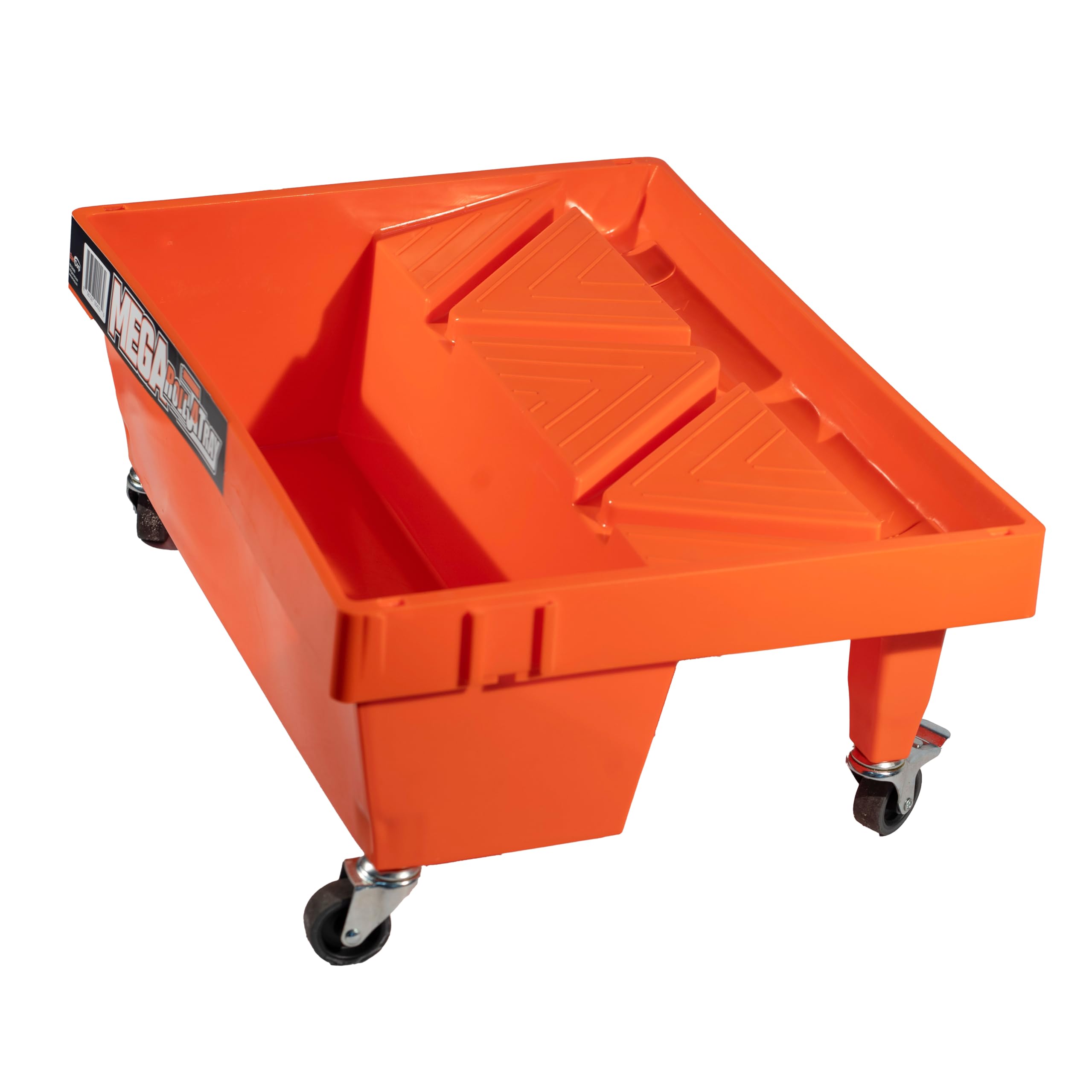 The Easy Way To Paint Mega Roll-A-Tray 3-gallon capacity supports longer sessions.
