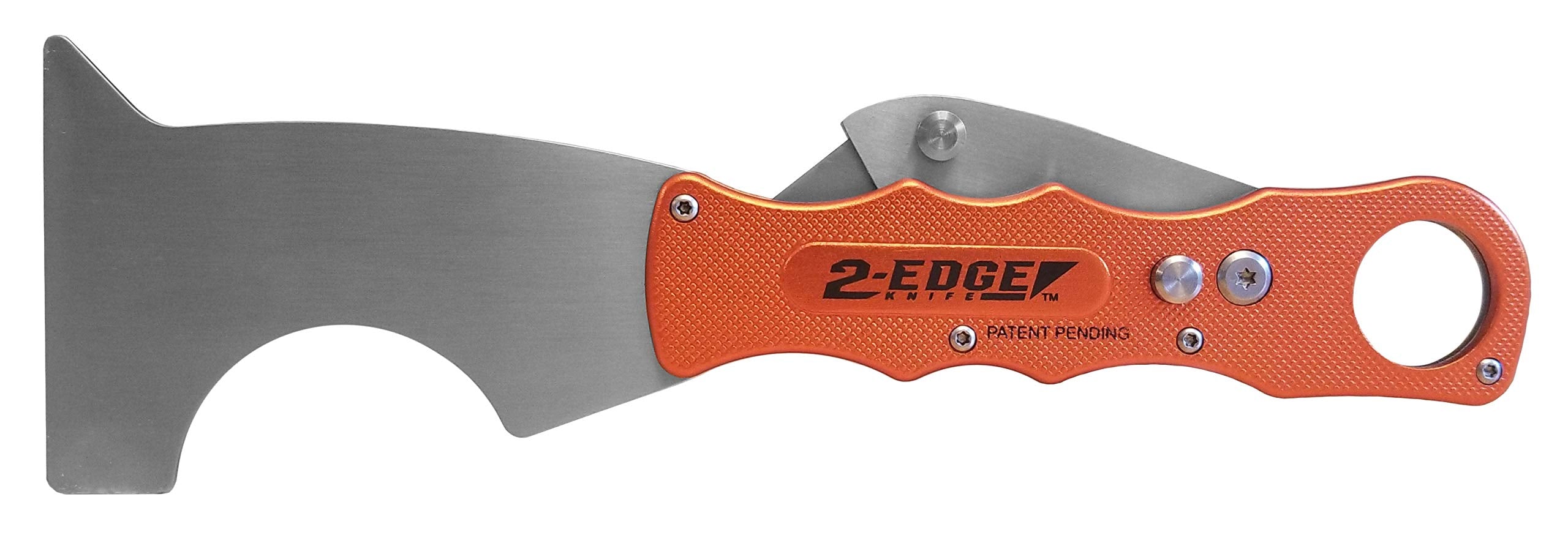 Zorr 2-Edge Knife aluminum handle offers light, durable grip.