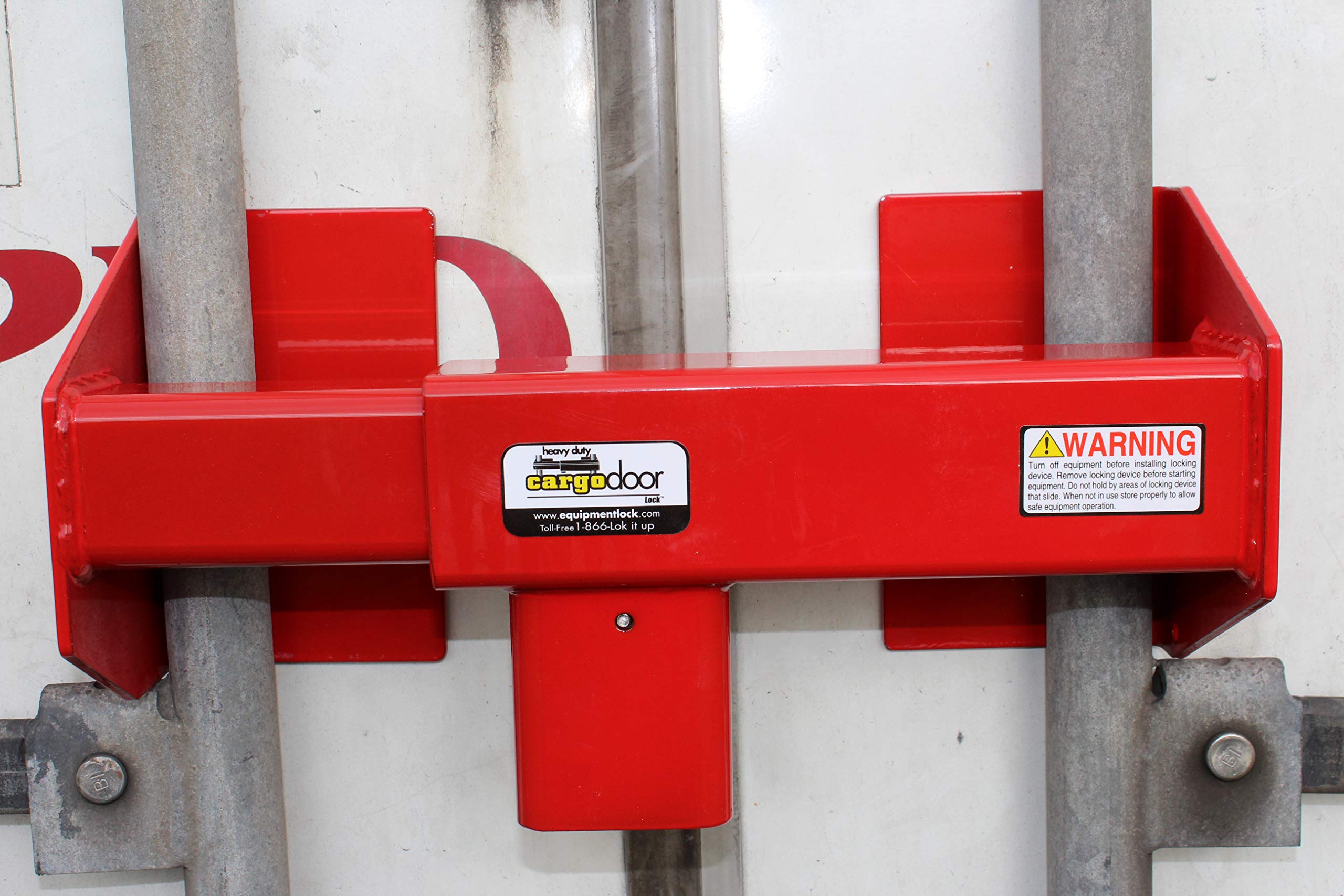 Equipment Lock cargo door lock on locking bars—easy mounting-free installation for quick security.