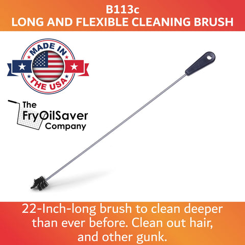 THE FRYOILSAVER COMPANY flexible pipe brush bends easily through corners