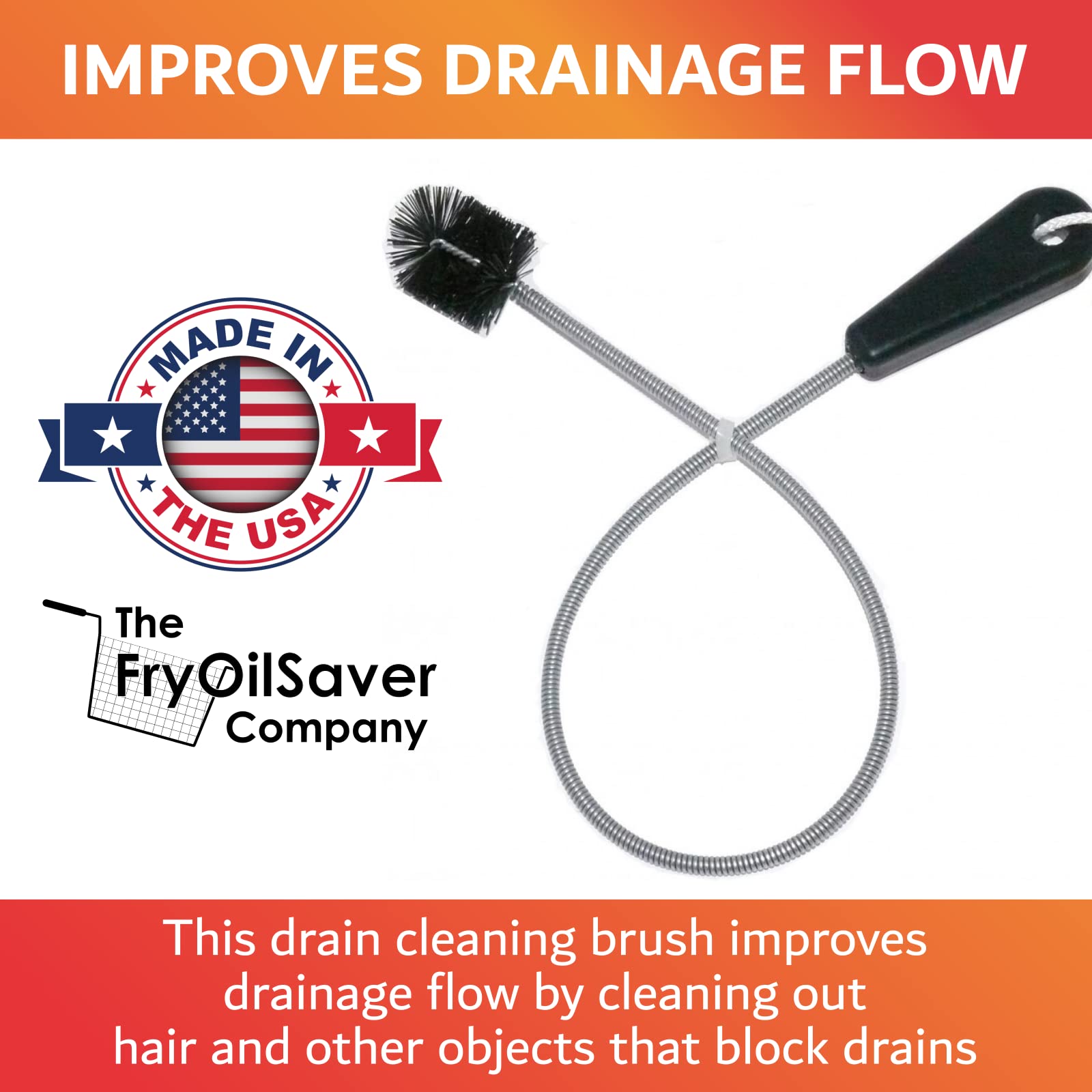 THE FRYOILSAVER COMPANY sink-cleaning brush addressing appliance gaps