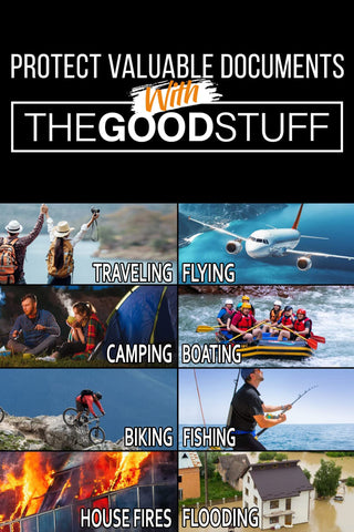 The Good Stuff fireproof document bag organized storage compartments and space
