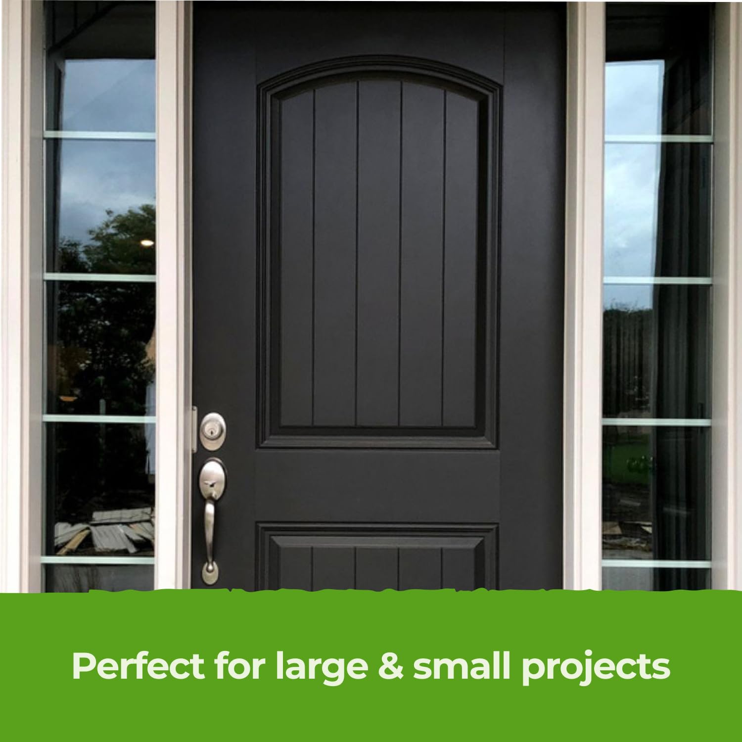 The One All-In-One being used on an indoor-outdoor project across surfaces.