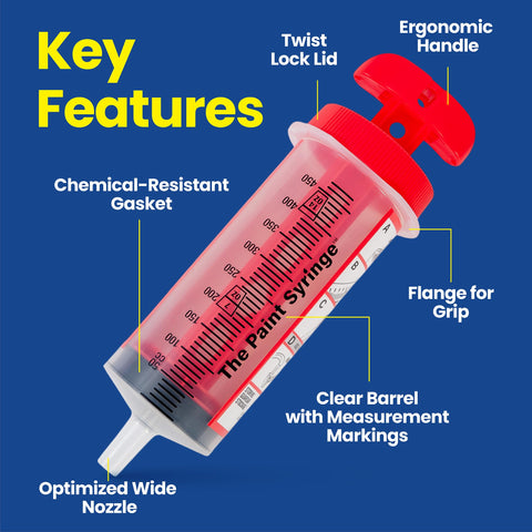 The Paint Syringe loading-paint action enables quick fill and reloads with control.
