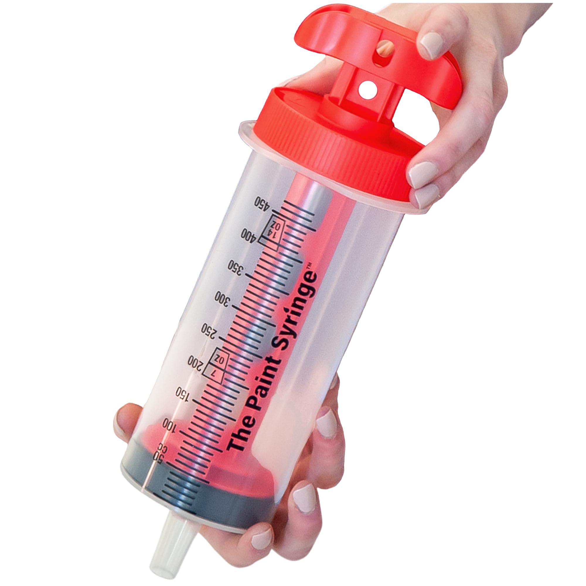 The Paint Syringe large 500ml wide-nozzle dispensing for precise, mess-free painting.
