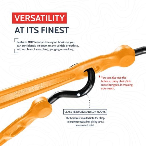 The Perfect Bungee all-weather design performs in sun, rain, and cold.