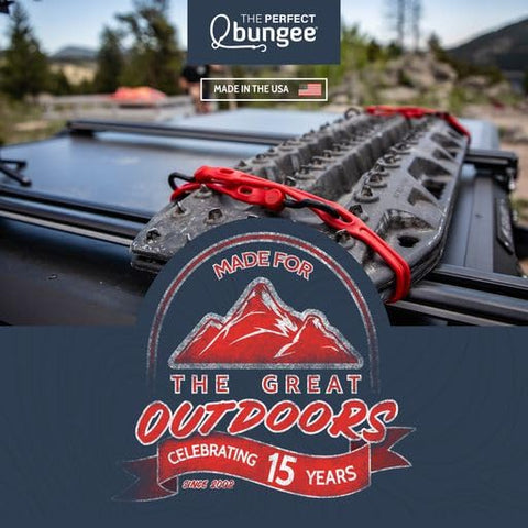 The Perfect Bungee shines in camping, trucks, garages, and hoses.
