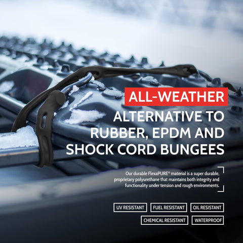 The Perfect Bungee multi-use setup supports gear organization.