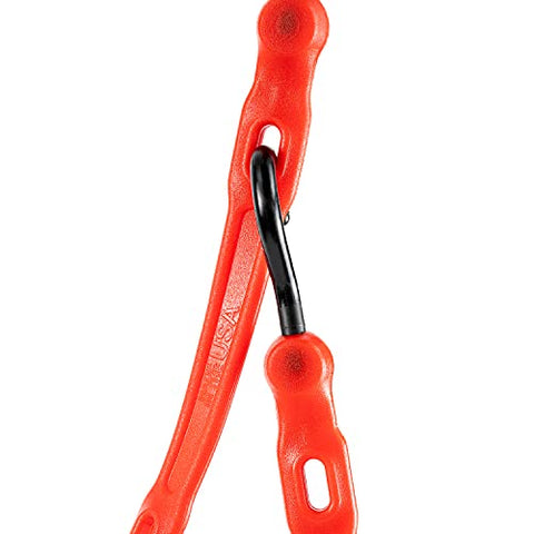 The Perfect Bungee Adjust-A-Strap close-up highlights six adjustable holes.