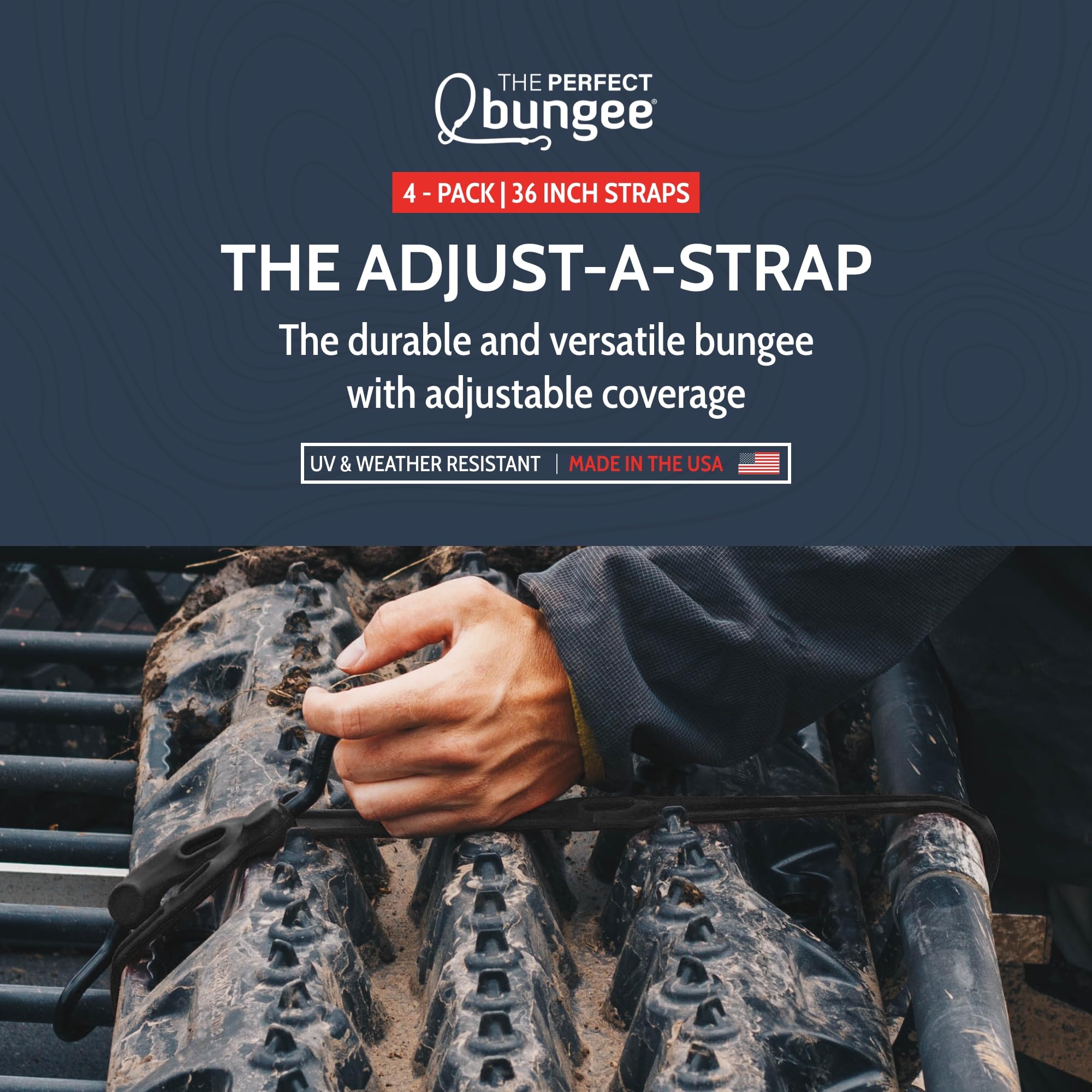 The Perfect Bungee nylon S-Hooks prevent surface damage during use.